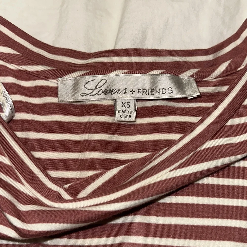 Lovers+ and friends stripped cropped tie top size XS - Picture 5 of 7